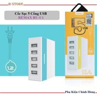 [Deal Hot] Củ sạc 5 cổng USB Remax RU - U1