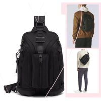 [DEAL HOT]-Túi bao tử nam kèm balo 2in1 [HOTTREND] Tumie Bravo Knight sling bag-[TÚI NAM XUẤT XỊN]-tone đen classic