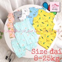 [DEAL SỐC] Ba Lỗ Đồ Bộ Cho Bé Trai, Bé Gái Minky Mom Thun Lạnh [Giá Sale] Bộ Quần Áo Cho Bé 3 Lỗ SÁT NÁCH HỌA TIẾT Thun