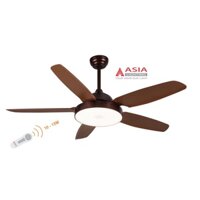 ⚡DEAL SỐC⚡{ Hàng chính_hãng}Quạt trần Asia QT01-N-01 , QT01-B-01 , QT01-T-01 . 5 cánh có đèn led 3 màu, công suất 24W