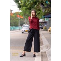 DEAL SỐC📣📣📣 TL Áo A099 lụa đỏ ,Quần  lụa đen Q064