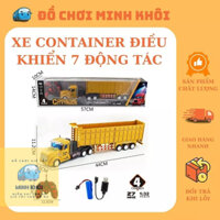 [Deal Sốc] Xe Công Trình Container Điều Khiển 7 Động Tác-Điều Khiển Xa 10 Mét-Có Sạc LA012-1