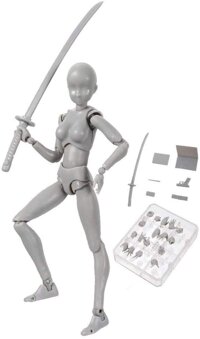 Deals Deal Body-Kun - Models for Artists (Grey Female)
