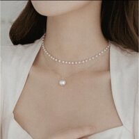 Dear Marié: Vòng cổ hạt trai layer 2 lớp Marie[NK0005]