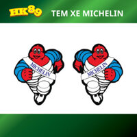 Decal 3 lớp- 1 Cặp tem michelin dán trang trí đầu xe ( 1 đôi )