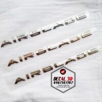 DECAL 3D CHỮ NỔI HONDA AIR BLADE HÀNG ZIN CAO CẤP - 3 MÀU - Hàng nhập khẩu