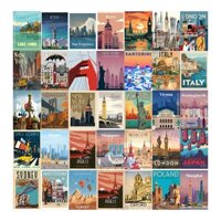 [DECAL] A4 In Màu - Set 50 Tờ Poster Giấy Dán Tường - HÌNH CÁC THÀNH PHỐ