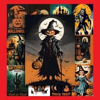 [DECAL] A4 In Màu - Set 50 Tờ Ảnh Giấy Dán Tường - HÌNH LỄ HỘI HALLOWEEN - Decor Trang Trí Nhà |  111529