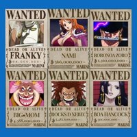 [DECAL] A4 In Màu - Set 50 Tờ Poster Giấy Dán Tường - HÌNH WANTED  TRUY NÃ - Decor Trang Trí Nhà | MS: 111588