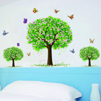 Decal Ba cây xanh mùa xuân Amy  DCX053 70 x 115 cm