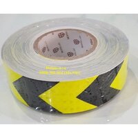 Decal, băng keo phản quang đen chuối mũi tên lớn 5cm*50m hình thật