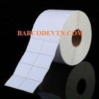 Decal cảm nhiệt in barcode 40x30mm cuộn 100m