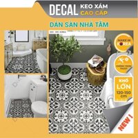 Decal cao cấp dán gạch nhà tắm size lớn 120-150cm Dán nền nhà tắm chống thấm nước Made in KOREA Thư Viện Decal DDS-090