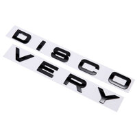 Decal chữ nổi 3D Discovery dán xe ô tô - đen bóng