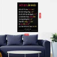 Decal chữ Nội quy ăn nhậu