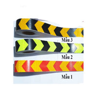 Decal Dán, Băng Dính Phản Quang Cảnh Báo An Toàn Dán Ô Tô Xe Hơi-  Rộng 5cm Dài 45cm