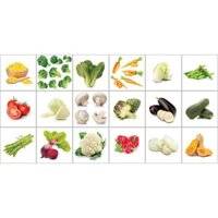 Decal dán bếp HD Rau củ HGB-034 KT 100 x 50 cm