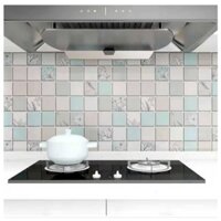 DECAL DÁN BẾP Ô VUÔNG NHIỀU MÀU