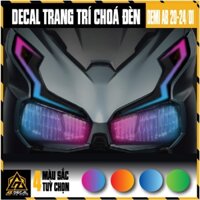 Decal Dán Đèn Xe Máy AirBlade 2020 - 2024 | DEMI AB2024-01 | Tem Dán Chóa Đèn Demi Nhiều Màu Sắc