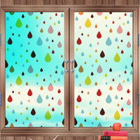 Decal Dán Kính Cao Cấp - giọt nước Sắc Màu ( 60x116cm )-DK1025