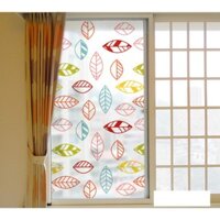 Decal Dán Kính Cao Cấp - Lá Viền Màu ( 60x116 )-DK1024