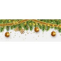 Decal dán kính dán tường giàn lá trang trí noel 3 PK579 (Có keo sẵn)