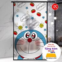 Decal dán kính mờ chú mèo doraemon (DK 5) hue decor siêu kute sẵn keo, chống nhìn trộm dán cửa sổ phòng khách, phòng ngủ
