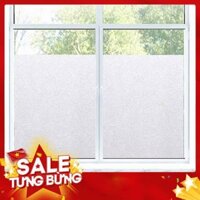 Decal dán kính mờ nhám cát không họa tiết khổ 0.45m keo sẵn - Hàng nhập khẩu