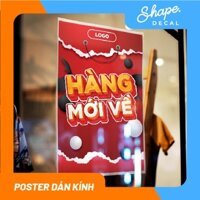 Decal Dán Kính Poster Sale - ảnh thật - chống nước