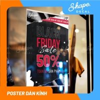 Decal Dán Kính Poster Sale Black Friday - ảnh thật - chống nước