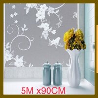 DECAL DÁN KÍNH trang trí làm mờ chống nắng khổ lớn 90 cm keo sẵn