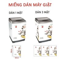 Decal dán máy giặt FAMILY CAT - Tủ lạnh mini