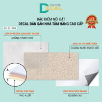 Decal dán nhà tắm chống nước đá terrazzo cao cấp Made in KOREA giấy dán nền nhà vệ sinh dày dặn Thư Viện Decal DDS-331