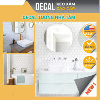 Decal dán nhà tắm keo xám hàng xịn không thấm nước, giấy dán tường nhà vệ sinh loại dày - THƯ VIỆN DECAL DTA-315