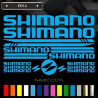 Decal dán shimano cho xe đạp leo núi và xe đạp đường trường