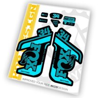 Decal Dán Trang Trí Xe Đạp fox 34 rhthm 2021 klaten