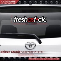 Decal DáN Trang Trí "Freshasfack jdm" Cho Xe Hơi