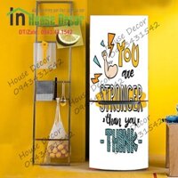 Decal Dán Tủ Lạnh Chống Thấm Nước - Phù Hợp Mọi Loại Tủ -  MS 81