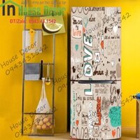 Decal Dán Tủ Lạnh Chống Thấm Nước - Phù Hợp Mọi Loại Tủ -MS 82