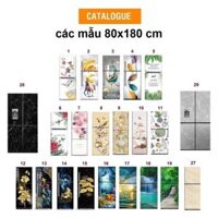 Decal dán tủ lạnh khổ 80x180 cm chất dầy - TỔNG HỢP MẪU