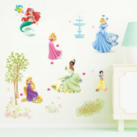 Decal dán tường 6 công chúa Disney