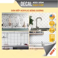 Decal Dán Tường Bếp, Giấy Dán Bếp Acrylic Chịu Nhiệt Tốt,Chống Dầu Mỡ,Dễ Lau Chùi - DDB-A02DB