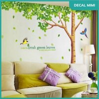 Decal Dan tường cây xanh cao 2m dai 3m ( kèm ảnh thật)