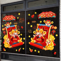 decal dán tường , dán kính trang trí tết 2024 mẫu 95