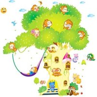Decal dán tường decal trang trí Ngôi nhà trên cây EB246 (Có sẵn keo)