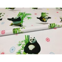Decal dán tường gấu trúc dễ thương ,dán phòng cho bé, dán trang trí quán tích hợp sẵn keo