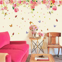 Decal Dán Tường Giàn Hoa Hồng 4 Binbin PK163 160 x 60 cm