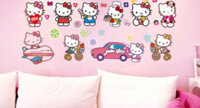 Decal dán tường hình Hello Kitty