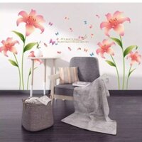 Decal dán tường hoa Ly