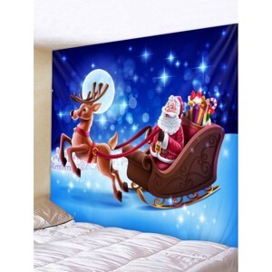 Decal dán tường ông già noel cưỡi tuần lộc 2 PK550